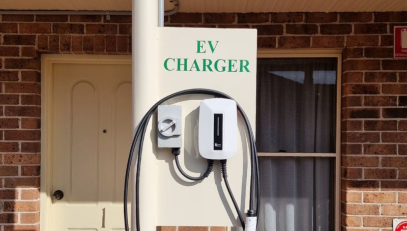 EV Chargers on site for Motel Guests